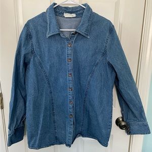 Women’s Denim Heavyweight Shirt Jacket size 12/14